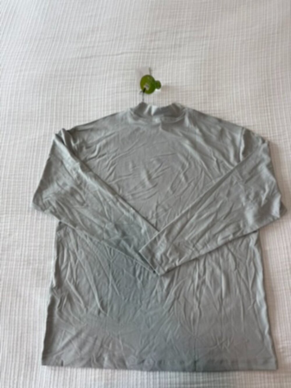 ASRV NWT Silver-Lite 2.0 Mock Neck Long Sleeve Slate Grey M DSG-0661